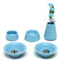 ペット仏具 omoide no akashi / おもいでのあかし 仏具8点セット 陶器ブルー 【 仏具セット ペットグッズ ペット用仏具 ペット供養 ペット用...