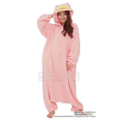 コスプレ 仮装 SAZAC(サザック) フリース着ぐるみ ヤドン M 【 アニメ 可愛い 大人用 なりきり レディース 正規ライセンス品 男女兼用 ゲームキャラ...