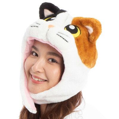 コスプレ 仮装 SAZAC(サザック) 着ぐるみCAP 三毛猫 【 帽子 変装グッズ パーティーグッズ キャップ かぶりもの ハッ…