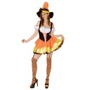 コスプレ 仮装 キャンディーコーンウィッチ 【 コスプレ 衣装 ハロウィン 仮装 コスチューム 可愛い 魔女 魔法使い レディース パーティーグッズ 余興 女性...