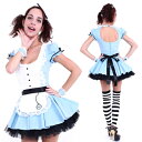 コスプレ 仮装 CLUB QUEEN Sexy Alice(セクシーアリス) 【 コスプレ 衣装 ハロウィン 仮装 コスチューム セクシー 不思議の国のアリス グッズ ドレス 童話 レディース 大人用 パーティーグッズ 女性用 おとぎ話 余興 】