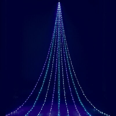 【商品説明】淡いパステルブルー＆ブルー＆ホワイトの光が幻想的な表情を作り出すLEDイルミネーションライトです。ドレープの長さは約15mの超ロングタイプだからショッピングセンターのイベント等の飾りつけに最適♪付属のスピードコントローラーで速度調整も可能。クリスマスの夜を華やかに演出してみませんか？【セット内容】・LED電飾本体×1・アダプター×1【仕様】・サイズ：ドレープ/長さ約15m・重量：約6kg・材質：ポリ塩化ビニル、スチール、ABS・ドレープ部：常時点灯+4段階変速コントローラー付・電球数：2304球・電源：24V80VA・防滴仕様・原産国：中国【JANコード】・4976696272211※掲載画像のデザインや仕様は予告なく変更される場合がございます※生産ロット(時期)によっては、多少色味が異なる場合がございます【キーワード】クリスマスパーティー,パーティーグッズ,雑貨,クリスマス飾り,装飾,デコレーション,屋外,防水,xmas,christmas,15Mニューパステルブルー＆ブルー＆ホワイトLEDドレープライト,22055skey 4976696272211【取寄品】 15Mニューパステルブルー＆ブルー＆ホワイトLEDドレープライト 商品説明淡いパステルブルー＆ブルー＆ホワイトの光が幻想的な表情を作り出すLEDイルミネーションライトです。ドレープの長さは約15mの超ロングタイプだからショッピングセンターのイベント等の飾りつけに最適♪付属のスピードコントローラーで速度調整も可能。クリスマスの夜を華やかに演出してみませんか？【セット内容】・LED電飾本体×1・アダプター×1【仕様】・サイズ：ドレープ/長さ約15m・重量：約6kg・材質：ポリ塩化ビニル、スチール、ABS・ドレープ部：常時点灯+4段階変速コントローラー付・電球数：2304球・電源：24V80VA・防滴仕様・原産国：中国JANコード・4976696272211※掲載画像のデザインや仕様は予告なく変更される場合がございます※生産ロット(時期)によっては、多少色味が異なる場合がございます&ensp;&ensp;※商品名に【取寄品】または【直送品】と表記されている商品は、キャンセルをお受けできません。※詳細は「こちら」をご確認ください。 シリーズ商品