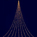 【取寄品】 15MニューゴールドLEDドレープライト 【 電球 電飾 クリスマスパーティー イルミネーションライト 装飾 屋外 雑貨 パーティーグッズ クリスマス飾り 防滴 防水 デコレーション 】