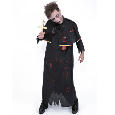 コスプレ 仮装 ZOMBIE COLLECTION Zombie Father ゾンビ神父 【 コスプレ 衣装 ハロウィン 仮装 コスチューム 血まみれ スプラッター 余興 怖い メンズ グロテスク パーティーグッズ ホラー 大…