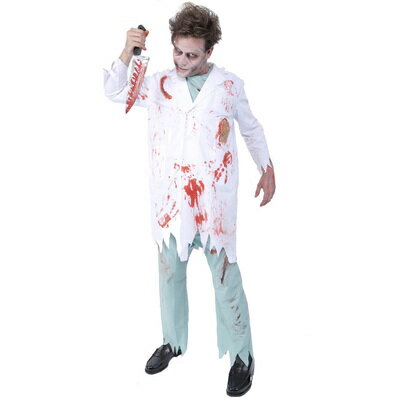 コスプレ 仮装 ZOMBIE COLLECTION Zombie Docter ゾンビドクター 【 コスプレ 衣装 ハロウィン 仮装 コスチューム 男性用 余興 怖い パーティーグッズ 大人用 メンズ スプラッター グロテスク …