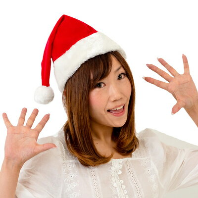 サンタ帽子(サンタさんの帽子) 【 サンタ コスプレ 仮装 ハット クリスマス かぶりもの 変装グッズ 大人用 小物 】