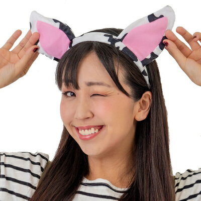 【取寄品】 コスプレ 仮装 アニマルカチューシャ ダルメシアン犬 【 耳 変装グッズ ヘアアクセサリー ハロウィン 衣装 みみ ヘッドバンド プチ仮装 動物 パーティーグッズ 】