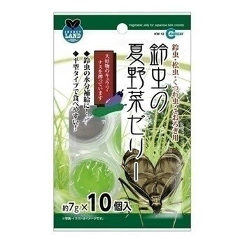 【取寄品】 [4点セット] マルカン 鈴虫の夏野菜ゼリー 10個入 【 昆虫飼育用品 えさ 餌 昆虫 ...