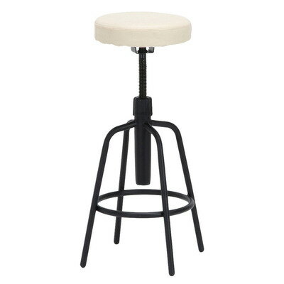 【取寄品】 [2点セット] バースツール HK-6981アイボリー 【 イス 腰掛 アンティーク 椅 ...