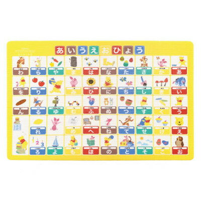 [2点セット] プーさんお風呂マット ｢あいうえおひょう｣ 【 赤ちゃん 浴室 お風呂グッズ 浴用  ...