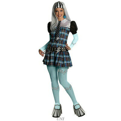 コスプレ 仮装 DXフランキーシュタイン XS 【 コスプレ 衣装 ハロウィン 仮装 コスチューム アニメ レディース 正規ライセンス品 キャラクター モンスターハイ 余興 女性用 モンスター・ハイ パーティーグッズ アニメキャラ 大人用 】
