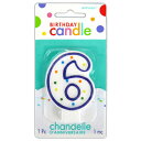 キャンドル ろうそく ポルカドット キャンドル 6 【 ろうそく 誕生日 数字 キャンドル 文字 プレゼント ロウソク 装飾 デコレーション ナンバー 誕生日パ...