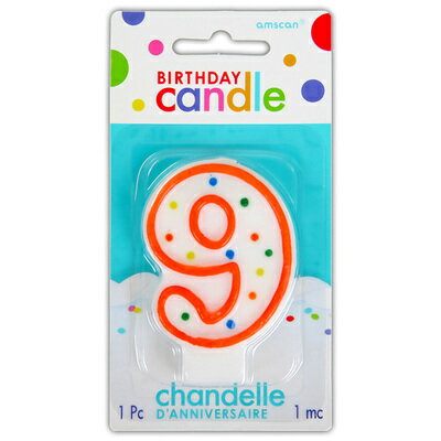 キャンドル ろうそく ポルカドット キャンドル 9 【 ろうそく 誕生日 数字 キャンドル バースデーキャンドル 誕生日パーティー プレゼント パーティー用品 ...