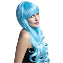 コスプレ 仮装 フィーバーエミリーウィッグ 71cm ロングソフトカール 2トーン ブルー 【 コスプレ 衣装 ハロウィン パーティーグッズ かぶりもの ウィッ...