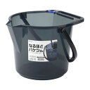 イノマタ化学 なるほどバケツ 8L クリアーブラック 【 掃除用具 掃除用品 洗車 お掃除 】