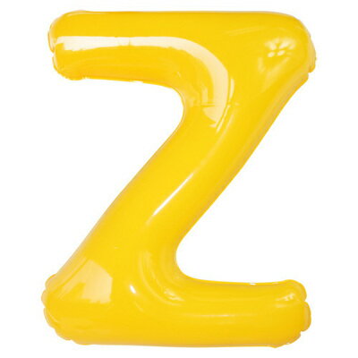 【取寄品】 エアポップレターバルーン イエロー Z 【 室内装飾品 パーティー用品 風船 誕生会 イベント用品 誕生日パーティー パーティーグッズ ふうせん 記念日 バースデーパーティー 文字バルーン バースデーバルーン 一文字 お祝い メッセージバルーン 】