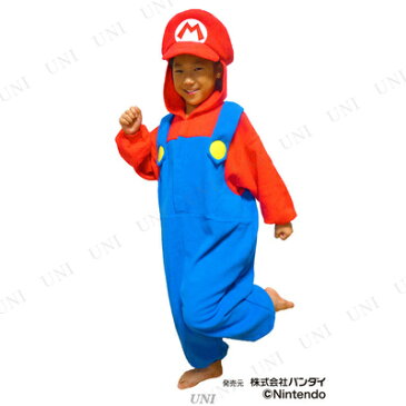 【あす楽12時まで】 コスプレ 仮装 SAZAC(サザック) フリース着ぐるみ スーパーマリオ マリオ 子供用 130 【 コスプレ 衣装 ハロウィン 仮装 子供 アニメ キッズ 着ぐるみ パジャマ キャラクター かわいい 可愛い コスチューム 子ども用 きぐるみ キグルミ 】
