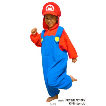 【あす楽12時まで】 コスプレ 仮装 SAZAC(サザック) フリース着ぐるみ スーパーマリオ マリオ 子供用 130 【 コスプレ 衣装 ハロウィン 仮装 子供 アニメ キッズ 着ぐるみ パジャマ キャラクター かわいい 可愛い コスチューム 子ども用 きぐるみ キグルミ 】