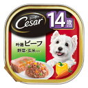 シーザー 14歳からの吟選ビーフ 玄米・野菜入り 100g 【 ウェットフード エサ 犬の餌 ペット用品 犬用品 ペットグッズ ペットフード ドッグフード イヌ...