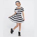 コスプレ 仮装 Patymo キュートプリズナー キッズ 【 コスプレ 衣装 ハロウィン 仮装 コスチューム 子供 囚人服 子ども用 パーティーグッズ 女の子 こども 】