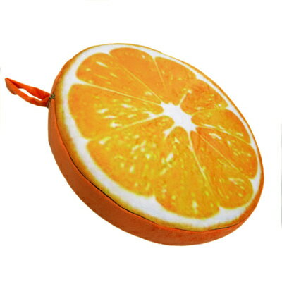 オレンジクッション 【 ユニーク 雑貨 個性的 おもしろ雑貨 寝具 面白雑貨 】のサムネイル