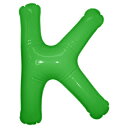 エアポップレターバルーン グリーン K 【 記念日 誕生会 文字バルーン お祝い パーティーグッズ 室内装飾品 バースデーバルーン 風船 バースデーパーティー ふうせん 飾り付け 誕生日パーティー 一文字 イベント用品 メッセージバルーン パーティー用品 】
