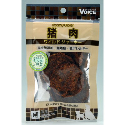 【取寄品】 ヴォイス ワイルド ジャーキー 猪肉 ミンチ&野菜 20g 【 エサ イヌ ペットフード ペット用..