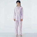 【取寄品】 制菌(機能付き)介護パジャマ 婦人 パジャマセット ファスナーズボン付 LL 【 介護用品 衣類 福祉用品 】
