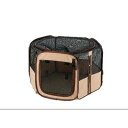 【取寄品】 リッチェル たためるペットサークル 75-75 茶 【 ケージ イヌ ペットグッズ ペット用品 犬用品 】