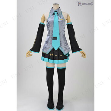 コスプレ 仮装 初音ミク コスチュームセットVer.2.0 レディース L 【 パーティー コスプレ 衣装 ハロウィン 仮装 アニメ 大人用 パーティーグッズ 余興 ボーカロイド.VOCALOID キャラクター 女性用 正規ライセンス品 】