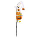 全高270cm BIGワイドフラッグ ゴーストパンプキン 【 インテリア 雑貨 壁掛け ハロウィン 装飾品 デコレーション 壁掛け飾り ウォールデコ 】