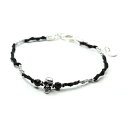 F・P piccolo amulet skull アミュレットスカル ブラックアゲート 【 アクセサリー ブラック ブレスレット レディース オリジナルデザイン...