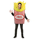 コスプレ 仮装 フライドポテト チュニック 【 コスプレ 衣装 ハロウィン 仮装 パーティーグッズ おもしろ コスチューム 着ぐるみ 大人用 きぐるみ 面白コス...