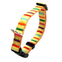 【取寄品】 岡野製作所(ONS) ストライプカラー #20 黄 【 イヌ 犬用品 ペットグッズ ペット用品 首輪 】