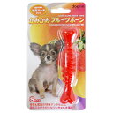 【取寄品】 スーパーキャット かみかみフルーツボーン S ストロベリー 【 骨 オモチャ ペットグッズ イヌ ペット用品 おもちゃ 犬用品 遊具 玩具 】