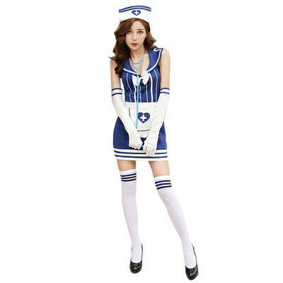コスプレ 仮装 コスプレ ナース Malymoon レトロナース ブルー 【 コスプレ 衣装 ハロウィン 仮装 レディース コスチューム ナース服 余興 女医 ...