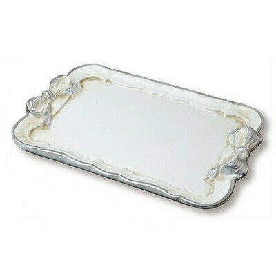 【取寄品】 シルバーリボン トレー(角型) 【 お盆 トレー 台所用品 食器 キッチン用品 トレイ 】