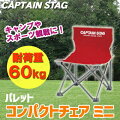 CAPTAIN STAG(キャプテンスタッグ) パレット コンパクトチェア ミニ (レッド) M-3919