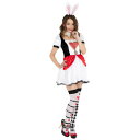 コスプレ 仮装 CLUB QUEEN Heart rabbit(ハートラビット) 【 コスプレ 衣装 ハロウィン 仮装 コスチューム 動物 アニマル 不思議の国のアリス グッズ 童話 余興 おとぎ話 白うさぎ パーティーグッズ 大人用 ウサギ レディース 兎 女性用 】
