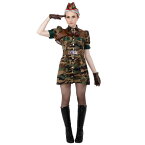 コスプレ 仮装 STEAMPUNK Gimmick Army(ギミックアーミー) 【 コスプレ 衣装 ハロウィン 仮装 レディース 服 コスチューム アーミー サバイバルゲーム 大人用 余興 兵士 サバゲー ミリタリー ソルジャー 軍服 パーティーグッズ 軍人 スチームパンク 女性用 】