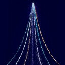 5MニュージュエルカラーLEDドレープライト 【 屋外 イルミネーションライト デコレーション 防水 電球 パーティーグッズ クリスマス飾り クリスマスパーティ...