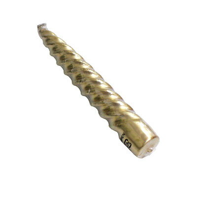 【取寄品】 キャンドル　ろうそく [2点セット] 6インチ スパイラルキャンドル ゴールド 【 クリ ...