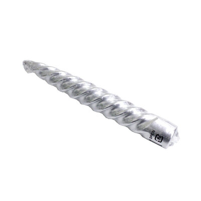 【取寄品】 キャンドル　ろうそく [2点セット] 6インチ スパイラルキャンドル シルバー 【 雑貨 ...