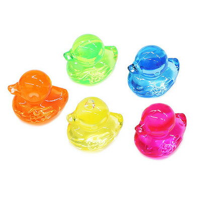 【取寄品】 ジュエルアイス 蛍光クリア アヒルちゃん 1kg 【 夏祭り アクリルアイス 宝石つかみどり 縁..