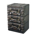 Trunk(トランク) チェスト3段 IW-873 【 リビング家具 棚 おしゃれ 箪笥 タンス 引出し インテリア雑貨 収納家具 たんす 】