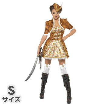 コスプレ 仮装 スチームパンク・パイレーツ 大人用 S 【 女海賊 衣装 女性用 コスチューム ハロウィン 余興 パーティーグッズ レディース 】