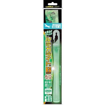 ルミカライト 6インチ レギュラー arc グリーン 【 光る 発光スティック サイリウム パーティーグッズ スティックライト コンサート オタ芸 ライブ ペンライト イベント用品 パーティー用品 フェス 】