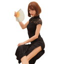 コスプレ 仮装 上海バラード ブラック L (ロングチャイナドレス) 【 コスプレ ハロウィン 仮装 レディース 服 コスチューム 民族衣装 チャイナ 伝統衣装 チャイナ服 大人用 パーティーグッズ 女性用 余興 】