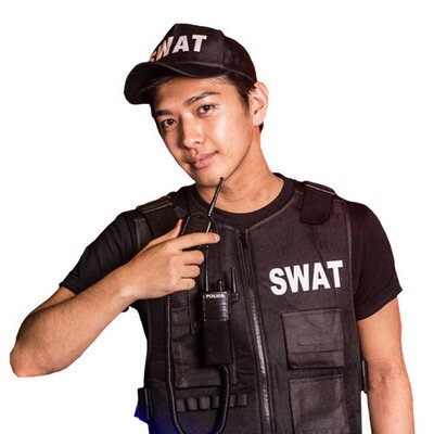 【取寄品】 コスプレ 仮装 コスプレ ポリス SWATガイ L 【 コスプレ 衣装 ハロウィン 仮装 コスチューム ポリス 警察 メンズ 婦人警官 大人用 婦警...