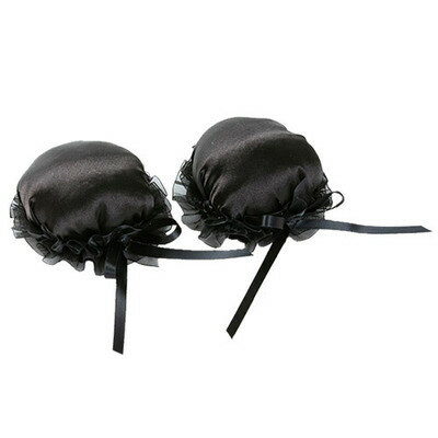【取寄品】 コスプレ 仮装 簡単お団子 無地 黒 【 コスプレ 衣装 ハロウィン パーティーグッズ 変装グッズ ヘアアクセサリー プチ仮装 ハロウィン 衣装 】
